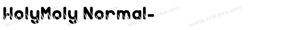 HolyMoly Normal字体转换